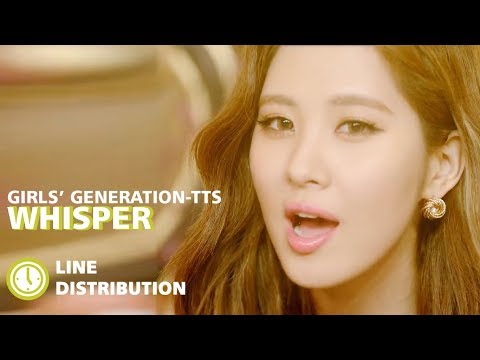Girls' Generation-TTS (소녀시대-태티서) - Whisper (내가 네게) (Line Distribution)