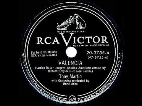 1950 HITS ARCHIVE: Valencia - Tony Martin
