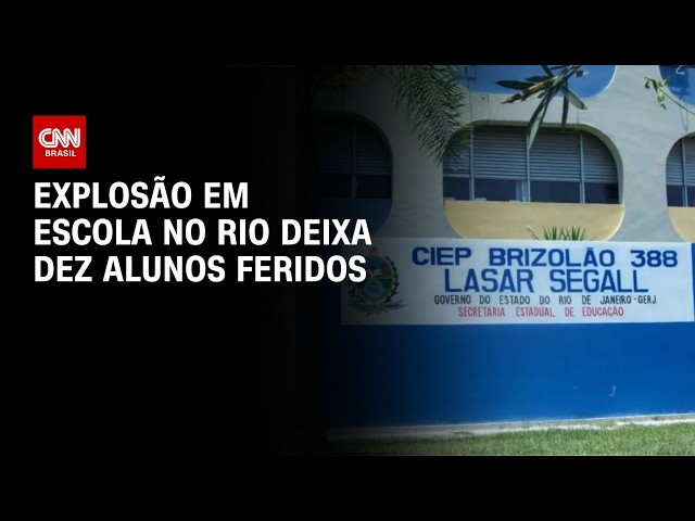 Explosão em escola na Baixada Fluminense deixa dez estudantes feridos | LIVE CNN