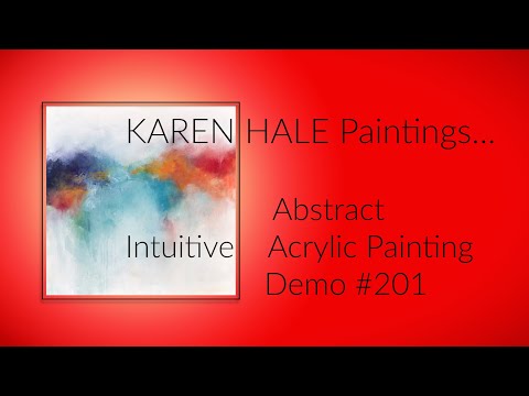 A Fun Colorful Abstract Painting in Progress In Real Time   Demo #201