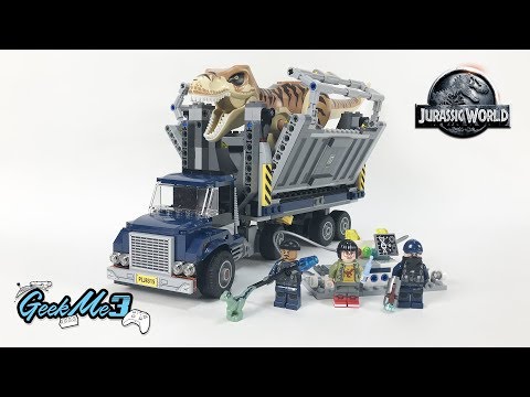 Vidéo LEGO Jurassic World 75933 : Le transport du T. rex