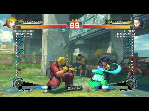 SSF4 AE: Its showtime360 (Ken) vs FUCU U2 (Rose) - Ranked Match (720p HD)
