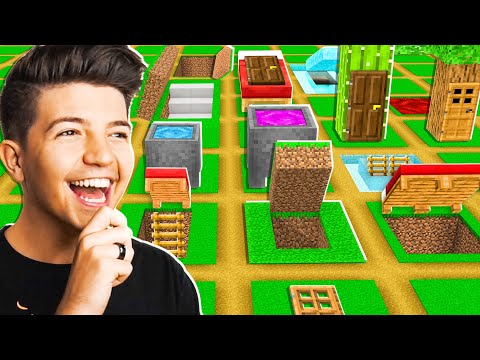 So I Gave 100 Players Creative Mode to Build Secret Houses... - Minecraft