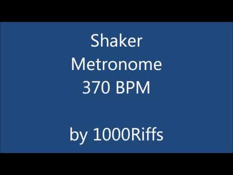 Shaker Metronome 370 BPM - Beats Per Minute