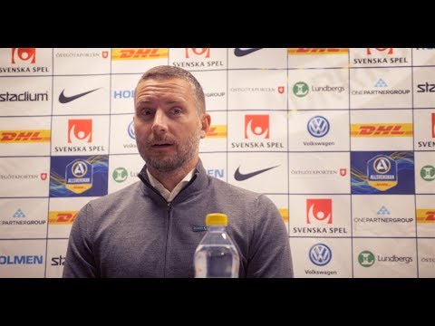 Presskonferens efter bortamatchen mot Norrköping