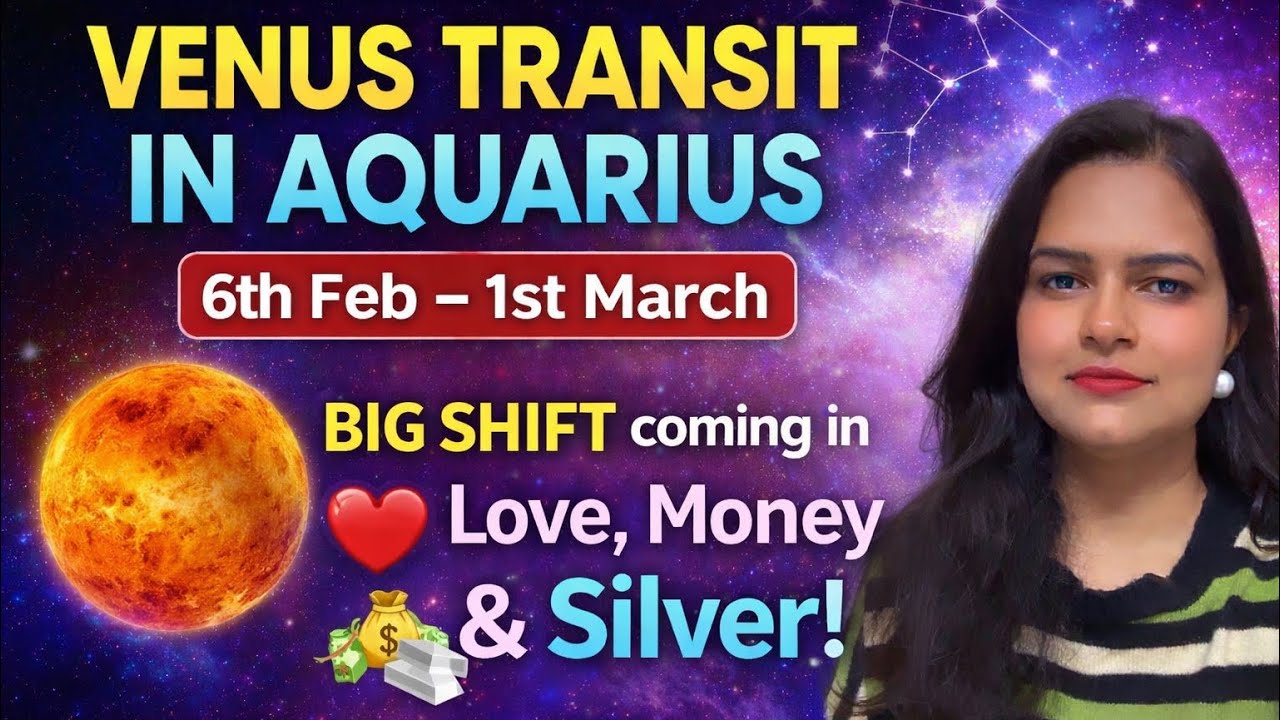 Venus transit in Aquarius | ⚠️Share Market, Silver trend and much more..!
