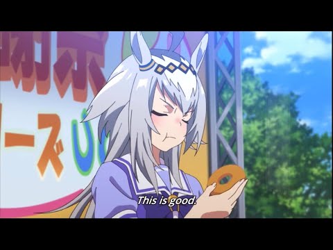 Uma Musume: Oguri Cap eating Donuts