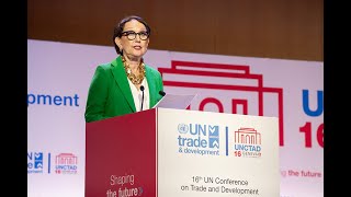 UNCTAD16 opening plenary: Rebeca Grynspan, Secretary-General of UN Trade and Development (UNCTAD)