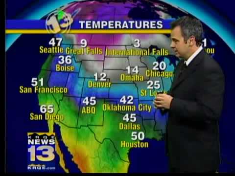KRQE.com noon forecast Jan. 6, 2010