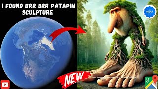 😶‍🌫️🤯I found weird Brr Brr Patapim in Real 🤯 on Google Earth and Google Map! #mystisk #map