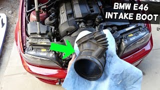 BMW E46 ROUGH IDLE FIX  INTAKE BOOT REPLACEMENT 323i 325i 328i 330i 330ci 325ci