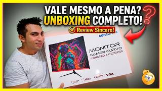Monitor Concordia Gaming Unboxing Completo -vale a pena? confira agora!