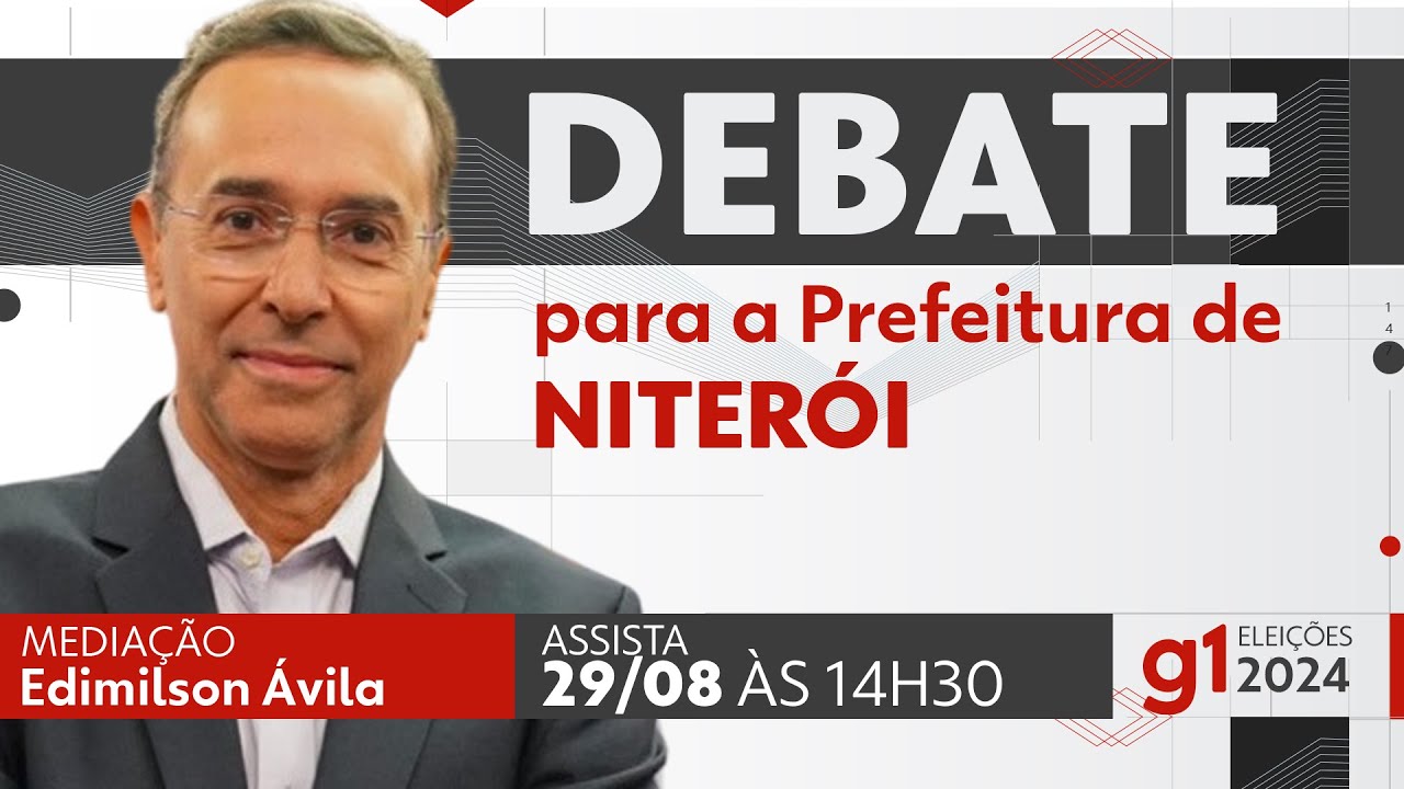 Debate para prefeito de Niterói - ASSISTA AO VIVO NESTA QUINTA-FEIRA, 29