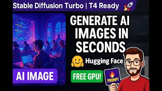 Generate Stunning AI Images in Seconds with HuggingFace & Colab (FREE GPU!) | Code Infinity