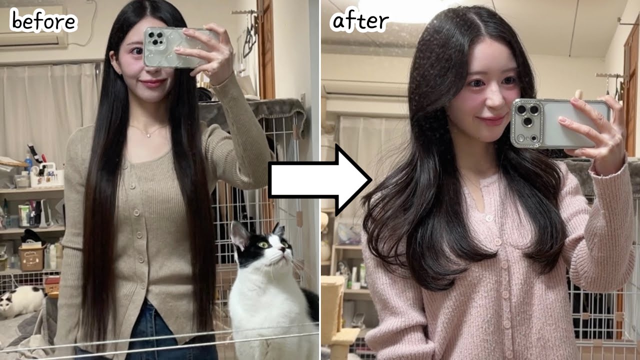 3年間伸ばした髪を20cmカット！美容室で変身Day💇‍♀️【Vlog】
