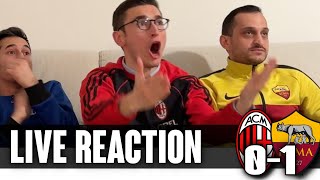 Milanista vs Romanista ⚔️ Live reaction Milan-Roma 0-1