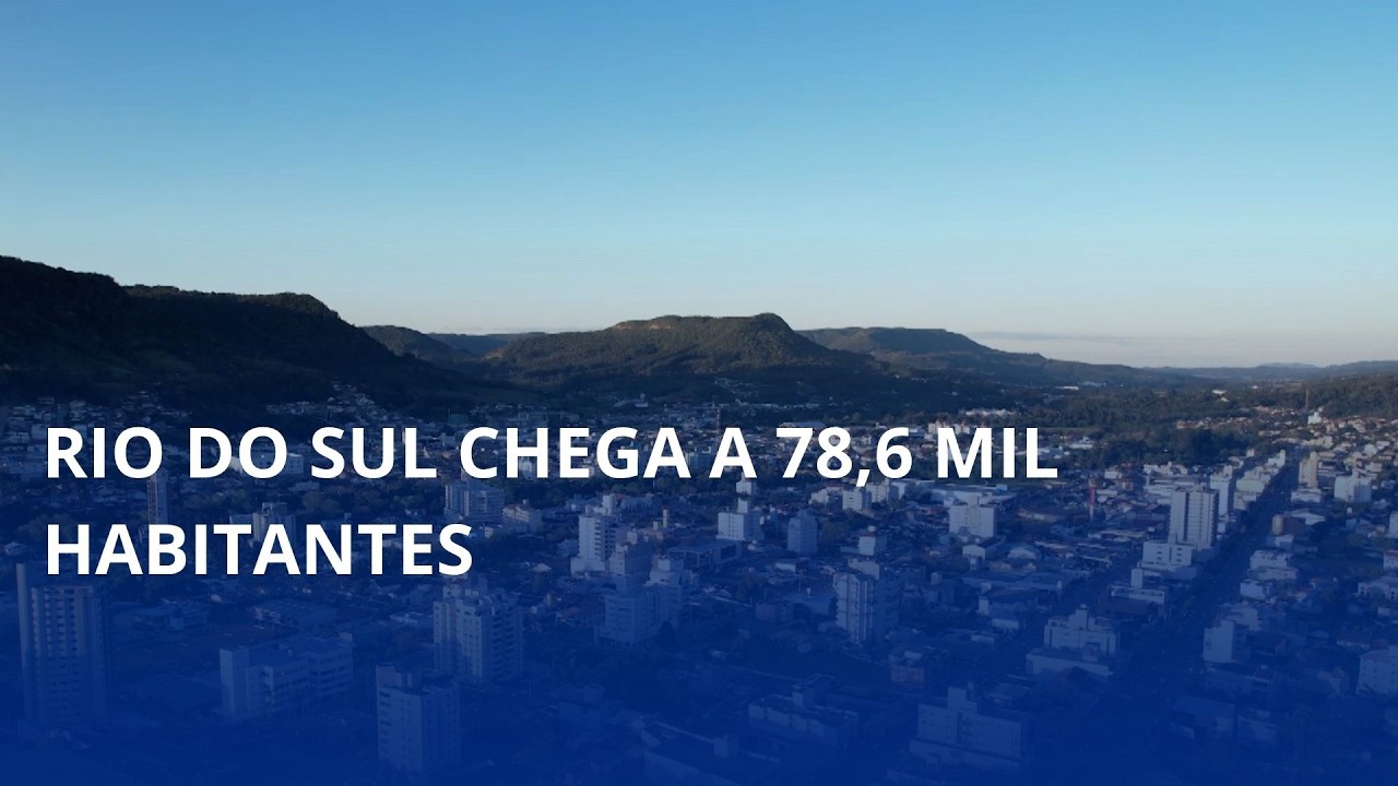 Rio do Sul chega a 78,6 mil habitantes