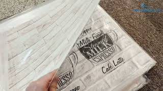 Kuchyňský panel ABS plast Sand-beige brick 3000x600mm 1,5mm