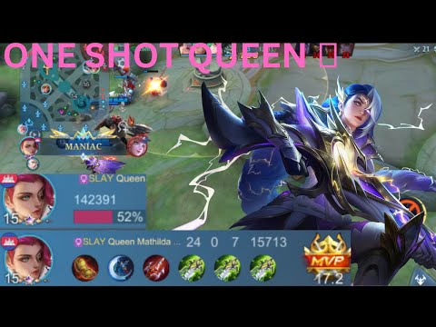 NO MERCY 😜ONE SHOT QUEEN! | Lesley Best Build and Emblem Gameplay 2023 Mobile Legend (Lesley One Hit