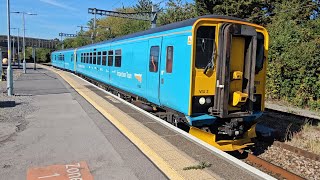 Network Rail 153385 + 153384 departing Swindon on 29th September 2025
