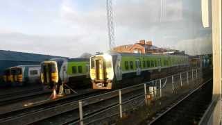 preview picture of video 'Irish Rail Train A782 Departing Limerick for Galway on Tuesday, 1st January, 2012'