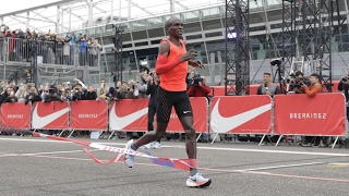 Eliud Kipchoge misses sub two-hour marathon by 26 seconds – video highlights