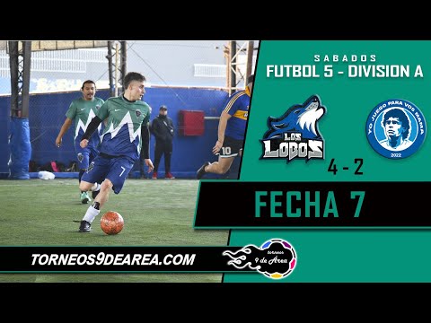 Los Lobos FC vs Yo Juego Para Vos Mama - Futbol 5 (Div A) - Fecha 7 - Torneos 9 de Area 🏆⚽️