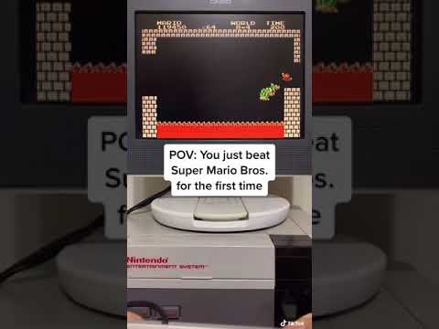 POV: Beating Super Mario Bros for the first time