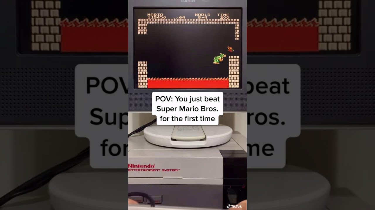 POV: Beating Super Mario Bros for the first time