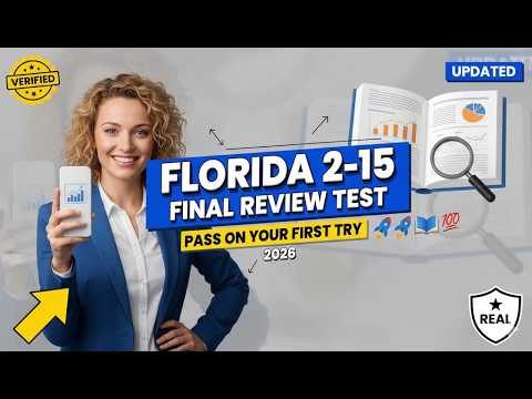 Florida 2-15 Insurance Final Review Test 2026 | Pass on Your First Try 🚀📚💯