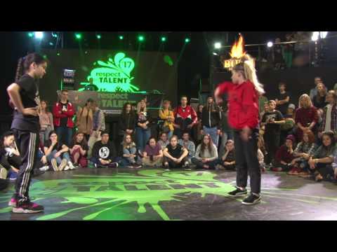 RESPECT MY TALENT-2017. Beginners hip-hop 1/4 Stefa vs Lady Di