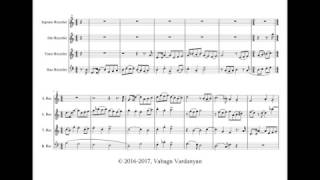 Vahagn Vardanyan, Fugue from "Recorder quartet"