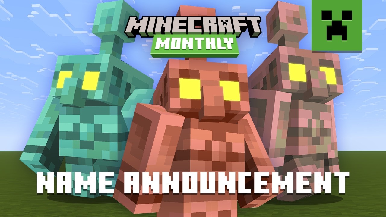 NEXT GAME DROP NAME IS... | MINECRAFT MONTHLY - YouTube