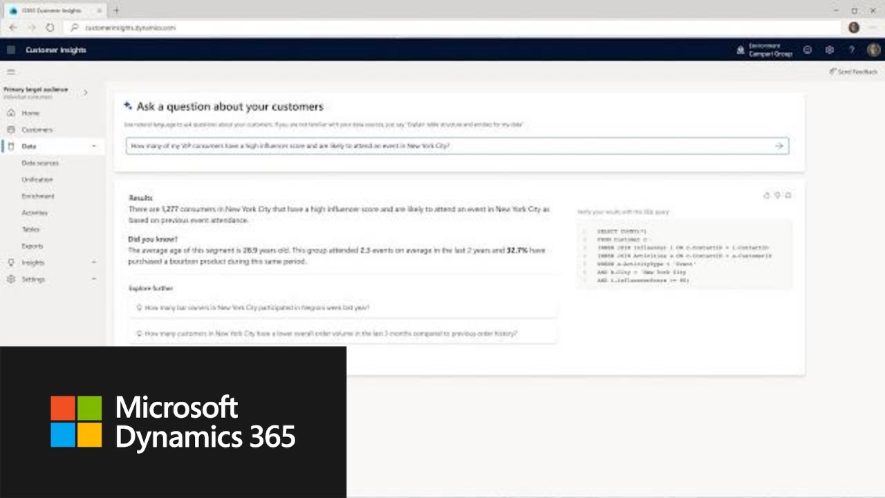 Copilot in Microsoft Dynamics 365 Customer Insights