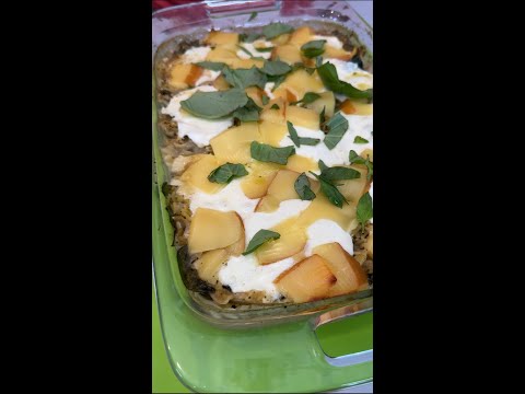 Scrumptious one pan orzo dinner (spinach, artichoke)