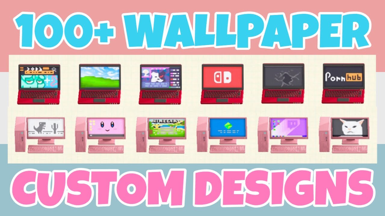 Top 100+ Laptop/Computer Screen Wallpaper Custom Designs In Animal Crossing New Horizons (ID CODES)