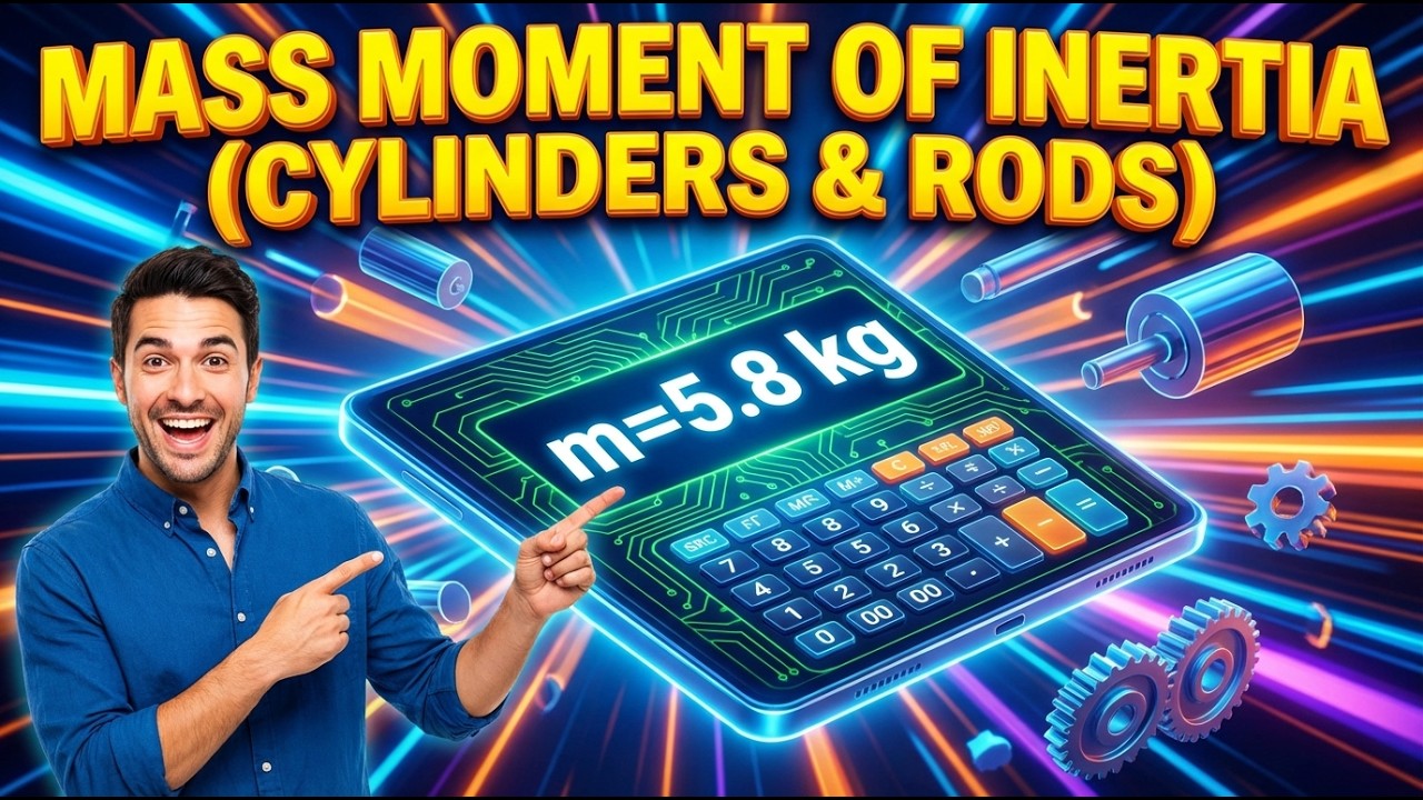 Mass Moment of Inertia Calculator (Cylinders & Rods)