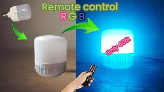 Making rgb led bulb at home  || rgb led bulb light ||Multicolor Led Bulb