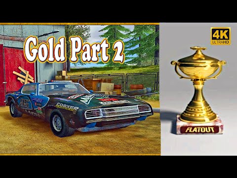 Flatout 1 Gold Part 2 Walkthrough 6 - Gameplay No Commentary (4K)