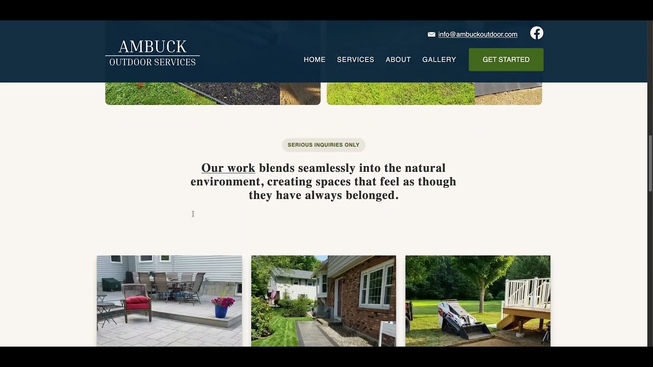 Homepage scrollthrough