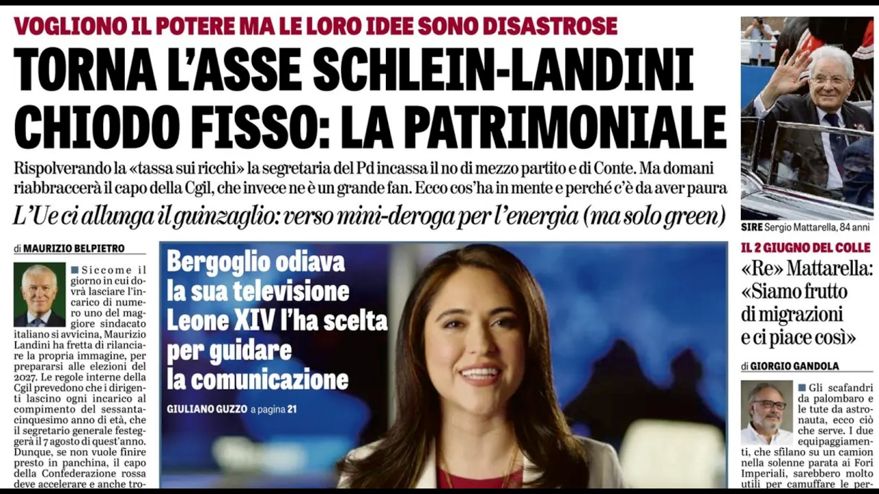 RASSEGNA STAMPA 3 GIUGNO 2026. QUOTIDIANI NAZIONALI ITALIANI  PRIME PAGINE DEI GIORNALI DI OGGI.