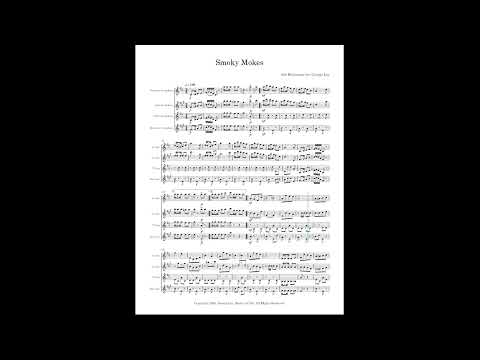 Saxophone Sheet Music - Smokey Mokes (Abe Holzmann). Arranged for saxophone quartet. Full Score and Parts. image 2