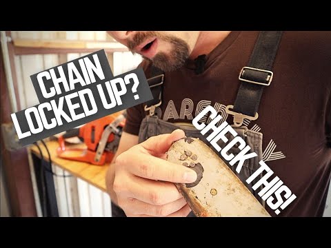 Chainsaw Chain Won't Turn - Easy Fix! (Husqvarna 550xp Mark II)