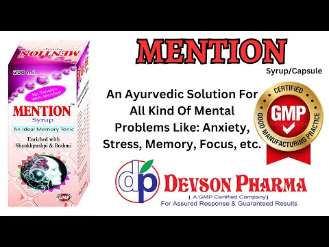 Mention syrup, ayurvedic syrup for memory, focus, stress, an...