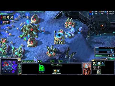 Starcraft 2 - Nexlife [Z] vs. Huk [P] Part 2 - Shakuras Plateau