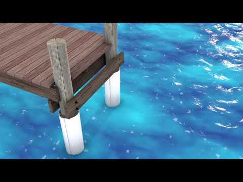 SnapJacket for Dock Piling Preservation or Repair
