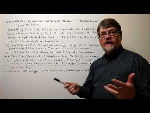 Tutor Nick P Lesson (247) The Difference Between Off the Shelf, Hit the Shelf and Fly Off ...