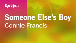 Karaoke Someone Else&#39;s Boy - Connie Francis *