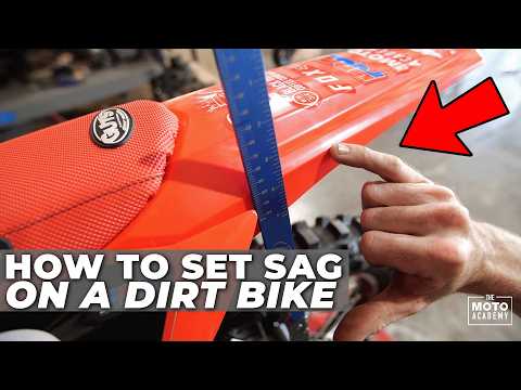 So stellen Sie den Sag bei einem Dirtbike ein | Die Moto Academy