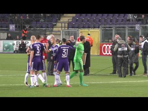 Andonline RSC Anderlecht - KV Oostende Proto and Deschacht honored